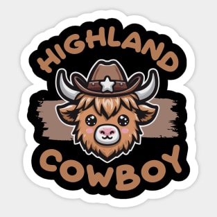 Highland Cowboy Sticker